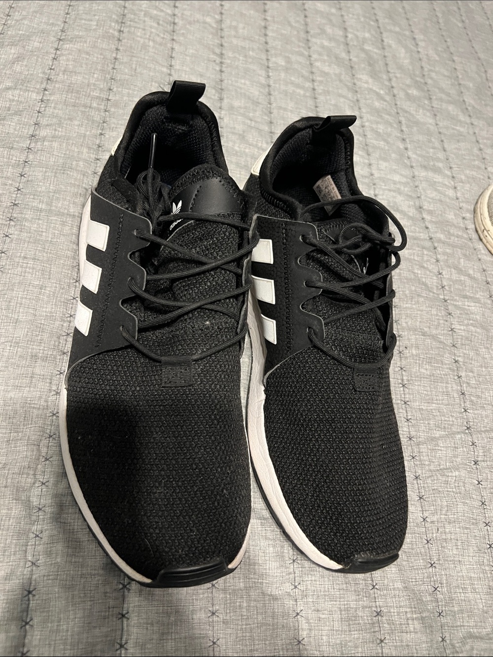 adidas Black Sneakers with White Stripes